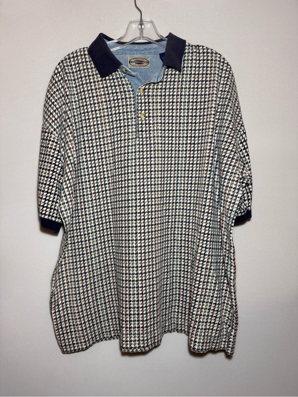 County Seat Vintage Polo Shirt - Men's size large